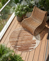 Urban Terrace Collection Area Rug -  Balcony Round Beige Brown  lifestyle 63