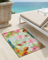 Seaside Blooms Collection Area Rug -  Amalfi Rectangle Multi  lifestyle 11