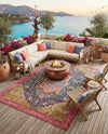 Patio Heritage Collection Area Rug -  Sanctuary Rectangle Multi  lifestyle 37