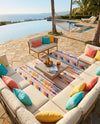 Bahama Breeze Outdoor Collection Area Rug -  Bimini Rectangle Pink  lifestyle 27