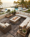 Patio Heritage Collection Area Rug -  Lafayette (Black) Rectangle Black  lifestyle 33