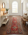 Patio Heritage Collection Area Rug -  Terrace Runner Antique Red  lifestyle 65