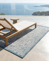 Tribal Terrace Treasures Collection Area Rug - Mayan Marina (Teal) Rectangle Teal  lifestyle 30