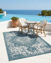 Urban Oasis Rugs Collection Area Rug -  Penthouse (Teal) Rectangle Teal  lifestyle 28