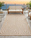 Urban Terrace Collection Area Rug -  Flatiron Rectangle Taupe  lifestyle 35