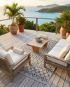 Savannah Pergola Collection Area Rug -  Pergola (Gray) Rectangle Gray  lifestyle 17