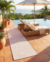Jill Zarin Sedona Oasis Outdoor Collection Area Rug - Coconino (Pink Roses) Runner Pink Roses  lifestyle 54