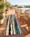 Urban Terrace Collection Area Rug -  Capri Runner Multi  lifestyle 30