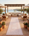 Tribal Terrace Treasures Collection Area Rug -  Incan Isle (Pink) Runner Pink  lifestyle 54