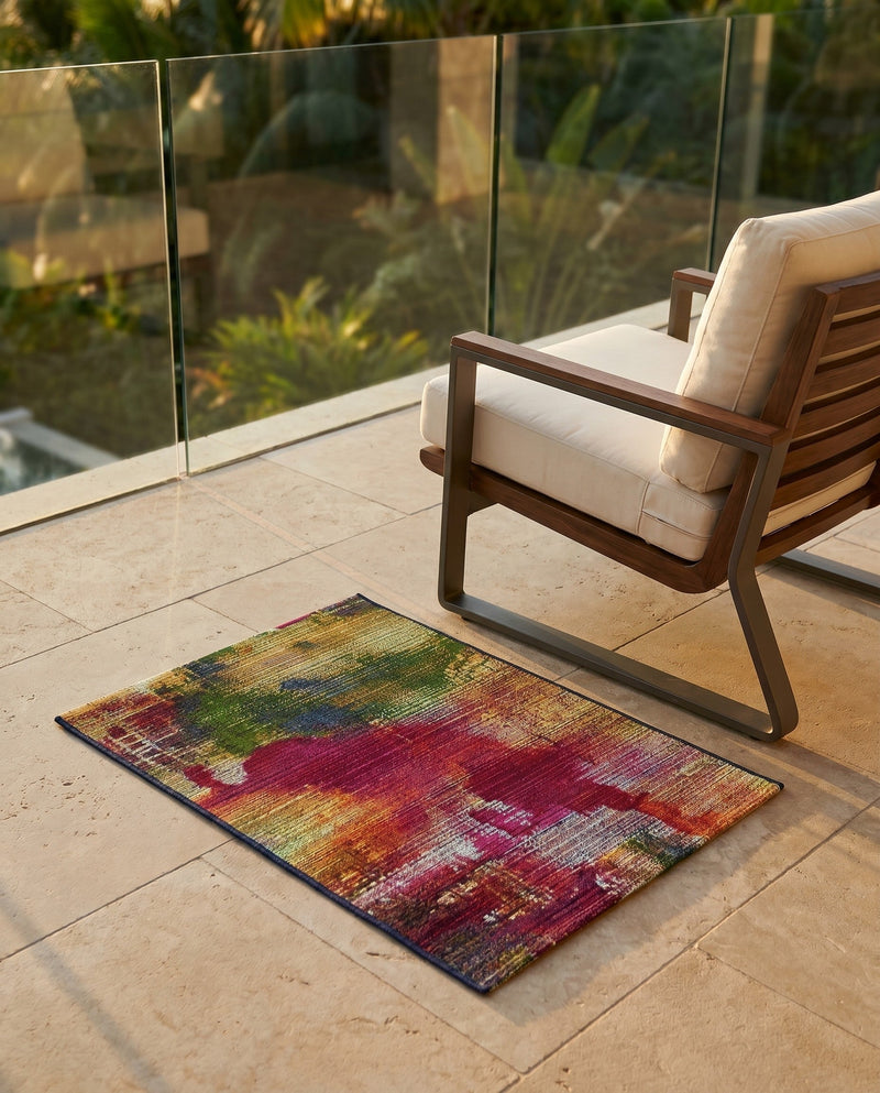 Urban Terrace Collection Area Rug -  Atrium Rectangle Multi  lifestyle 38