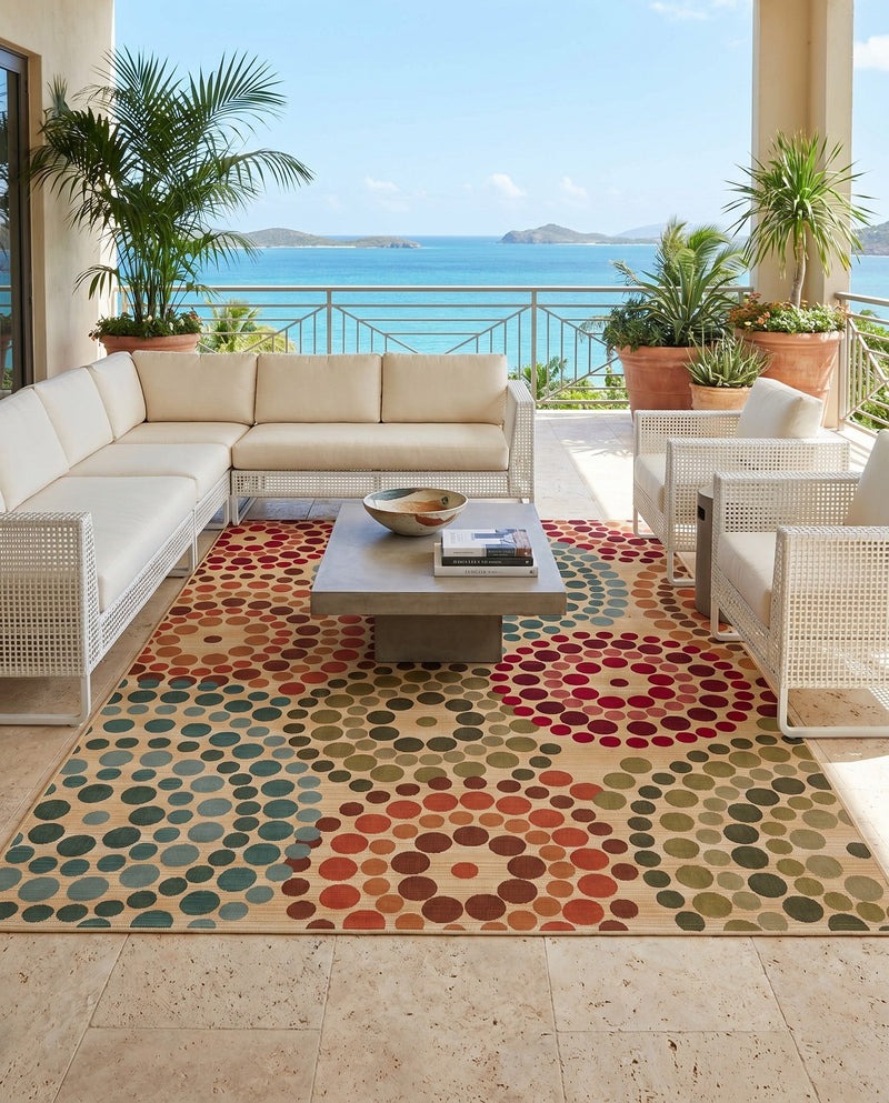 Urban Terrace Collection Area Rug -  Esplanade Rectangle Beige  lifestyle 22