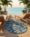 Seaside Haven Rugs Collection Area Rug -  Oceanview Oval Blue  lifestyle 38