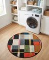 Outdoor Marrakesh Collection Area Rug -  Tangier Round Multi  lifestyle 71