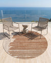 Urban Terrace Collection Area Rug -  Balcony Round Beige Brown  lifestyle 69