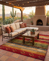 Urban Terrace Collection Area Rug -  Rooftop Rectangle Multi  lifestyle 63
