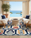 Caribbean Terrace Collection Area Rug -  Dominica Rectangle Ivory  lifestyle 26