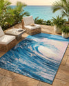Urban Terrace Collection Area Rug - Veranda Rectangle Blue  lifestyle 15
