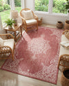 Patio Heritage Collection Area Rug -  Charleston (Rust Red) Rectangle Rust Red  lifestyle 12