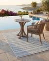 Seaside Stripes Collection Area Rug -  Boardwalk (Teal) Rectangle Teal  lifestyle 33
