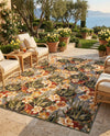 Seaside Blooms Collection Area Rug - Eden Rectangle Multi  lifestyle 24