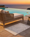 Tribal Terrace Treasures Collection Area Rug - Mayan Marina (Light Gray) Rectangle Light Gray  lifestyle 31
