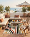 Urban Terrace Collection Area Rug -  Piazza Rectangle Multi  lifestyle 20