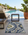Urban Terrace Collection Area Rug -  Vista Rectangle Blue  lifestyle 18
