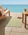 Savannah Escape Collection Area Rug -  Amazon (Blue Yellow) Rectangle Blue Yellow  lifestyle 10