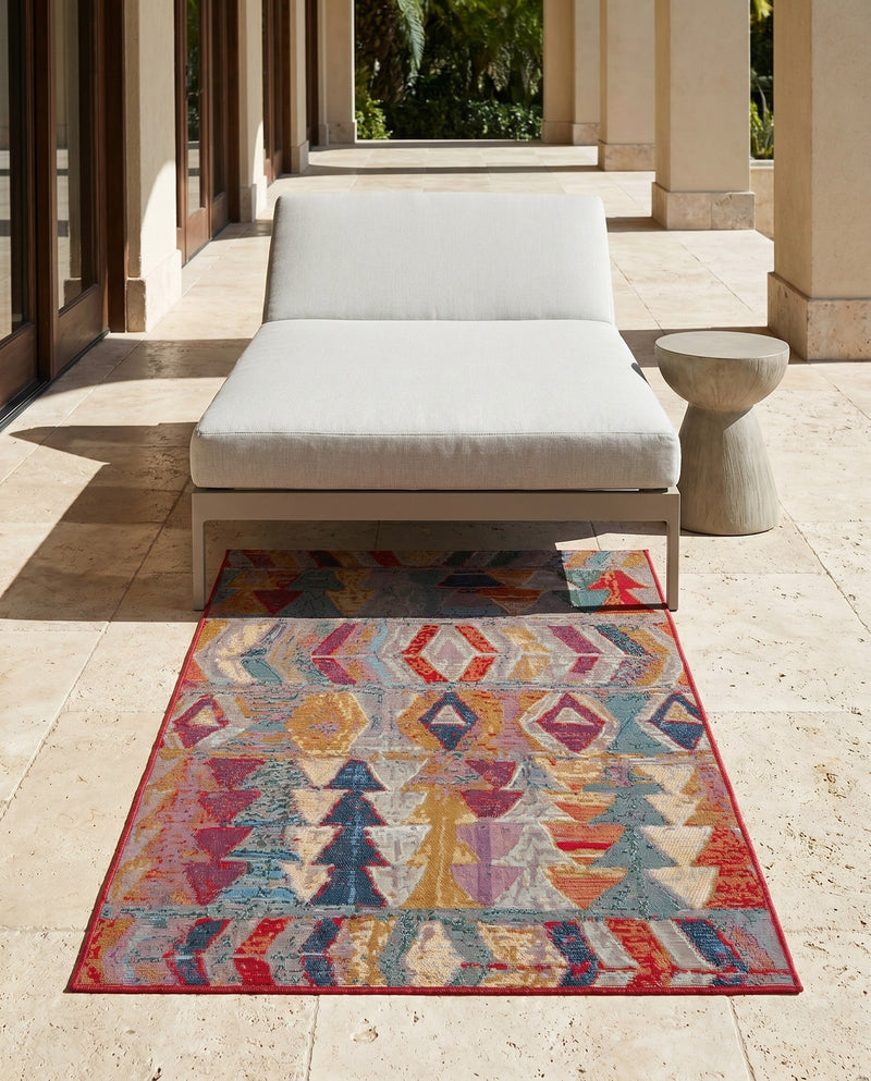 Urban Terrace Collection Area Rug -  Arcade Rectangle Multi  lifestyle 19