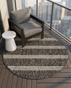 Urban Oasis Rugs Collection Area Rug -  District (Charcoal) Round Charcoal  lifestyle 26