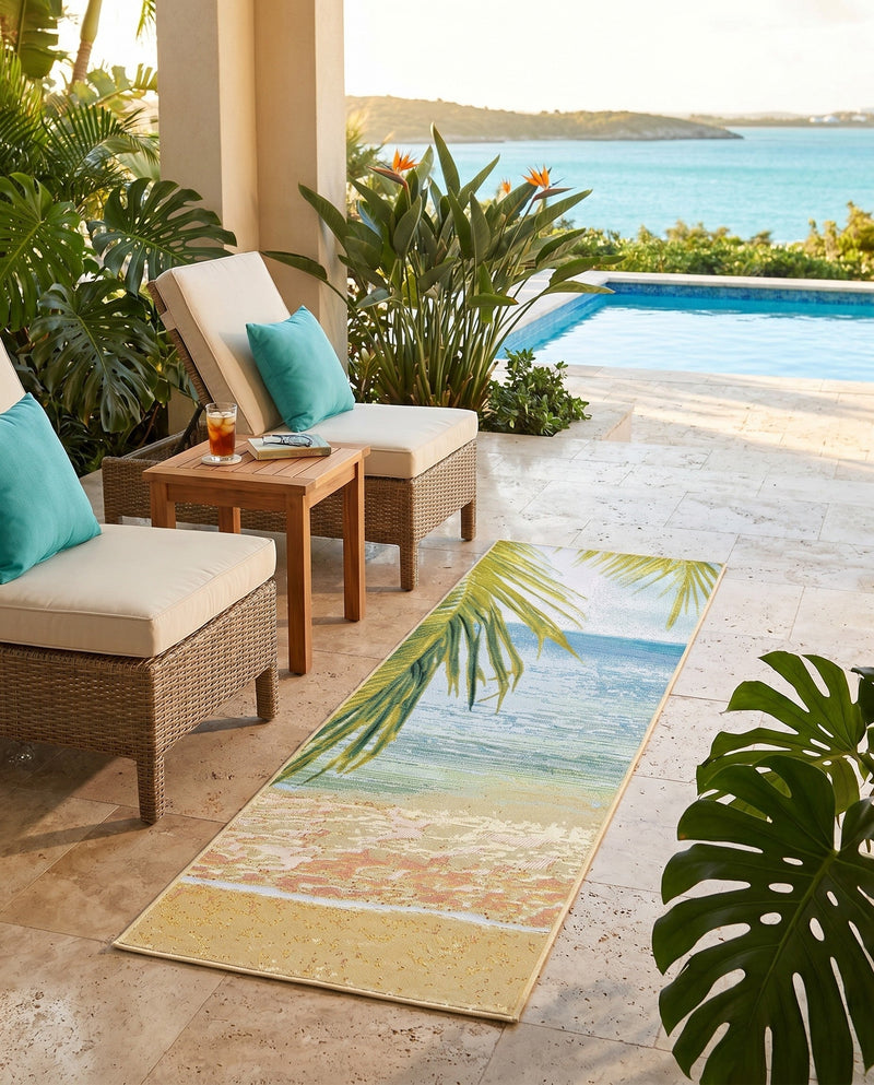 Seaside Haven Rugs Collection Area Rug -  Tides Runner Multi  lifestyle 28