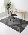 Urban Terrace Collection Area Rug -  Chelsea (Charcoal Gray) Rectangle Charcoal Gray  lifestyle 8