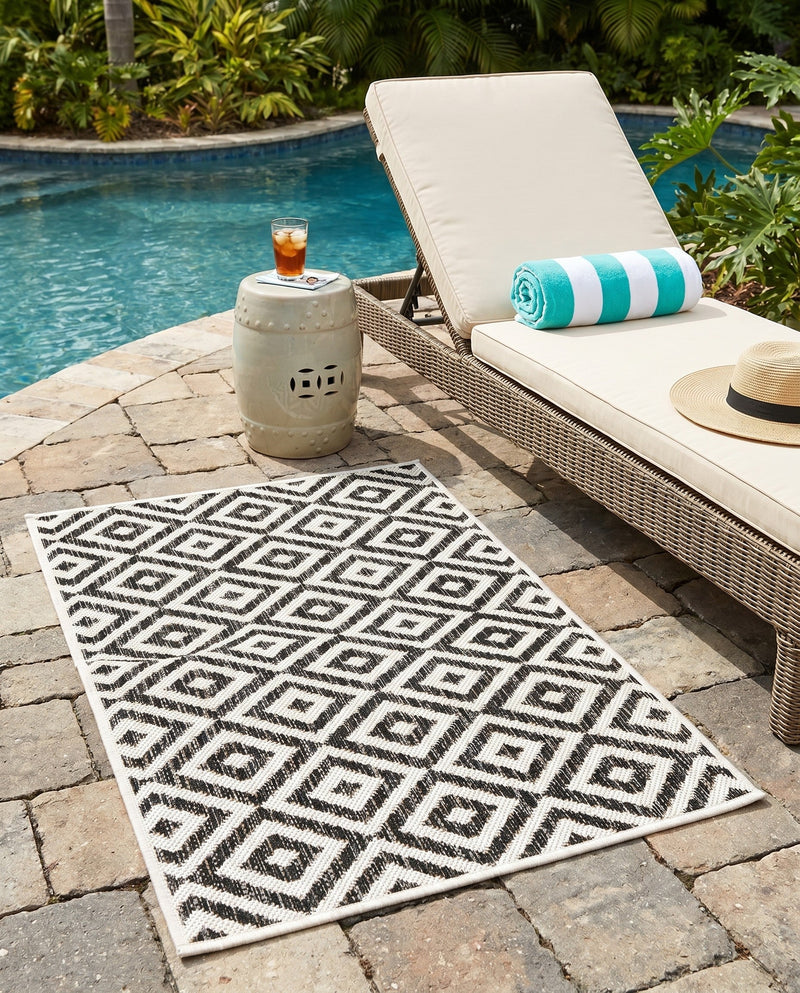 Urban Oasis Rugs Collection Area Rug -  Rooftop (Charcoal Gray) Rectangle Charcoal Gray  lifestyle 30
