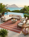 Urban Oasis Rugs Collection Area Rug -  District (Rust Red) Square Rust Red  lifestyle 64