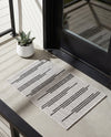 Urban Terrace Collection Area Rug -  Brooklyn Rectangle White and Black  lifestyle 27
