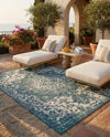 Urban Oasis Rugs Collection Area Rug -  Penthouse (Teal) Rectangle Teal  lifestyle 16