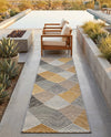 Urban Terrace Collection Area Rug - Metropolis Runner Gray  lifestyle 68