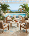 Seaside Blooms Collection Area Rug -  Shalimar Square Soft Blue  lifestyle 70