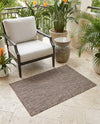Seaside Serenity Collection Area Rug - Veranda (Light Brown) Rectangle Light Brown  lifestyle 43