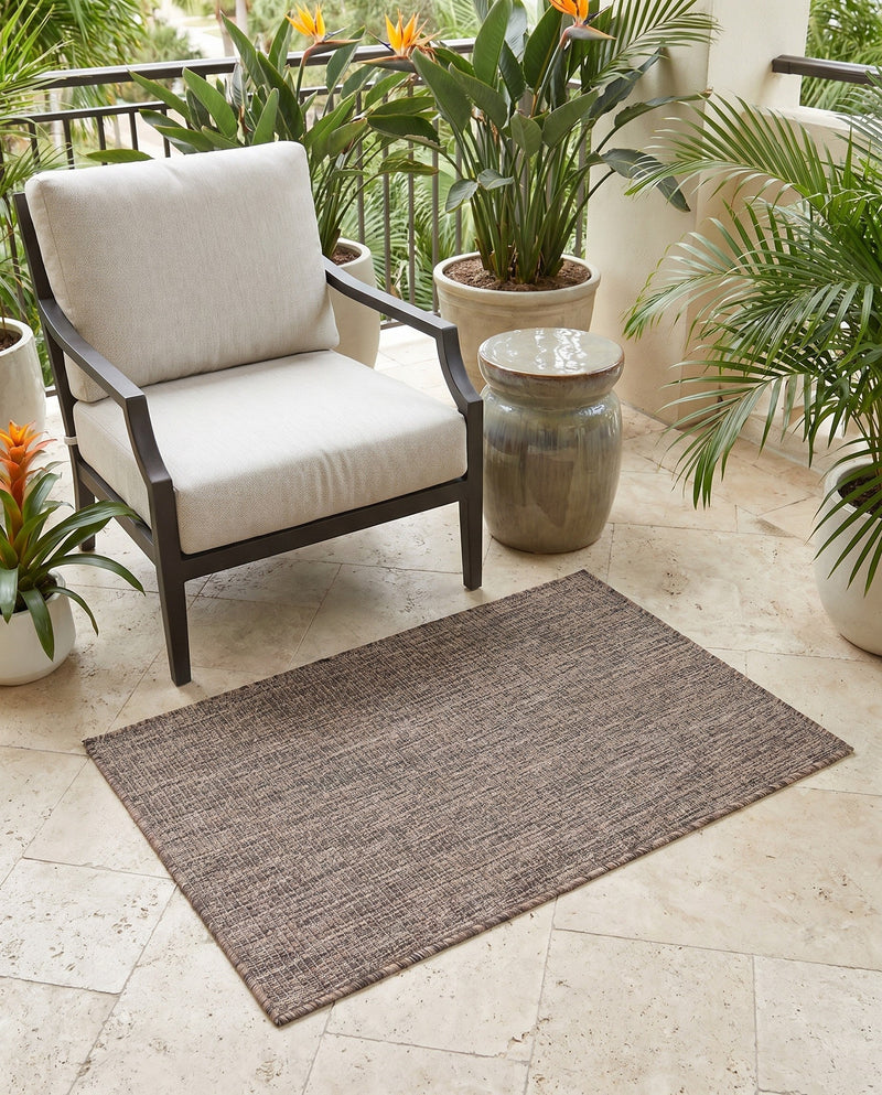 Seaside Serenity Collection Area Rug - Veranda (Light Brown) Rectangle Light Brown  lifestyle 43