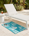 Seaside Haven Rugs Collection Area Rug -  Beachcomber Rectangle Teal  lifestyle 9