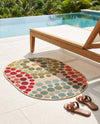 Urban Terrace Collection Area Rug -  Esplanade Oval Beige  lifestyle 52