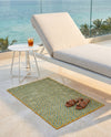 Urban Oasis Rugs Collection Area Rug -  Rooftop (Yellow and Aqua) Rectangle Yellow and Aqua  lifestyle 29