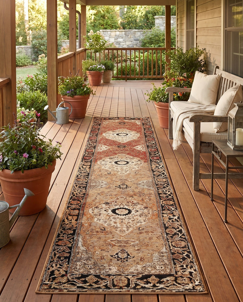 Patio Heritage Collection Area Rug -  Gazebo Runner Multi  lifestyle 36