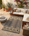Urban Terrace Collection Area Rug -  Loft Rectangle Charcoal  lifestyle 21