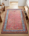 Patio Heritage Collection Area Rug -  Serenity Rectangle Vintage Salmon Coral  lifestyle 23
