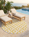 Urban Oasis Rugs Collection Area Rug -  Highrise (Yellow) Round Yellow  lifestyle 47