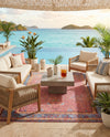 Patio Heritage Collection Area Rug -  Serenity Rectangle Vintage Salmon Coral  lifestyle 29