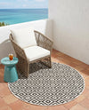 Urban Oasis Rugs Collection Area Rug -  Rooftop (Charcoal Gray) Round Charcoal Gray  lifestyle 77