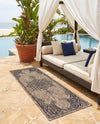 Patio Heritage Collection Area Rug -  Charleston (Beige) Runner Beige  lifestyle 59
